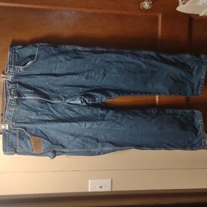 Vintage Wrangler riggs workwear Carpenter denim jeans 48x30 wide leg Y2K